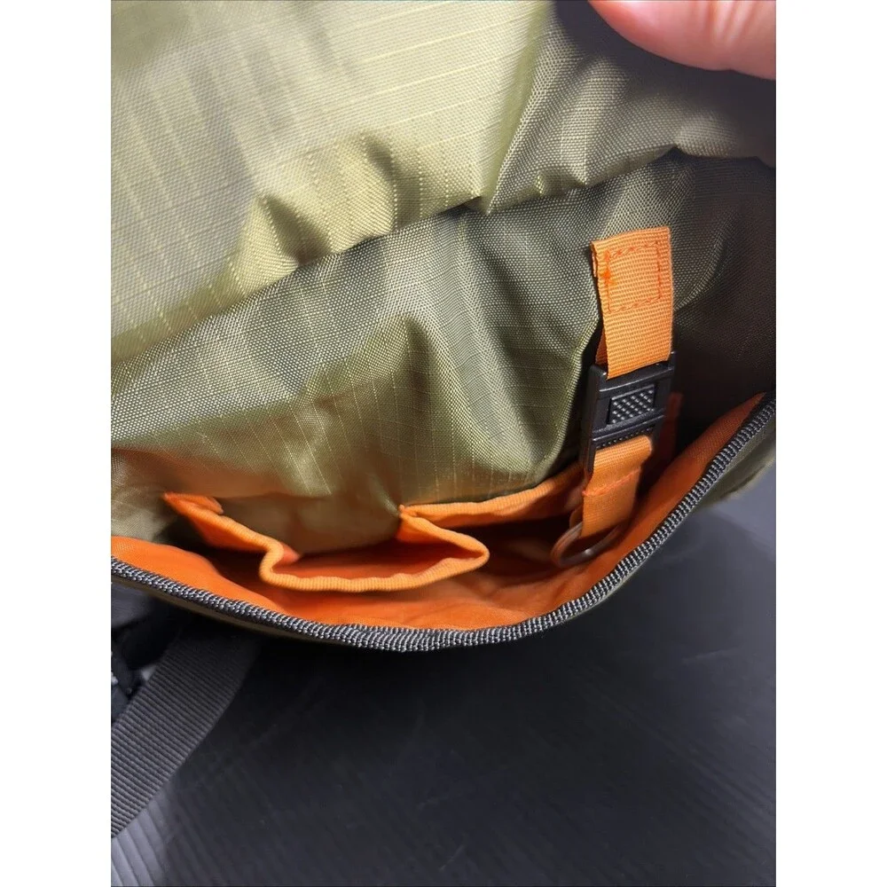 Derek Alexander Army Green Ripstop Nylon Sling Mini Backpack Travel Bag